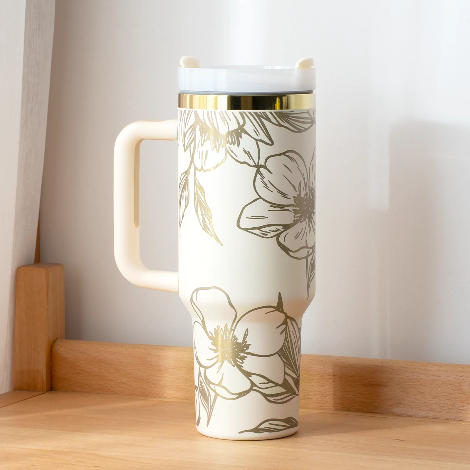 Stainless Steel Tumbler with Handle (40oz) - Image 28