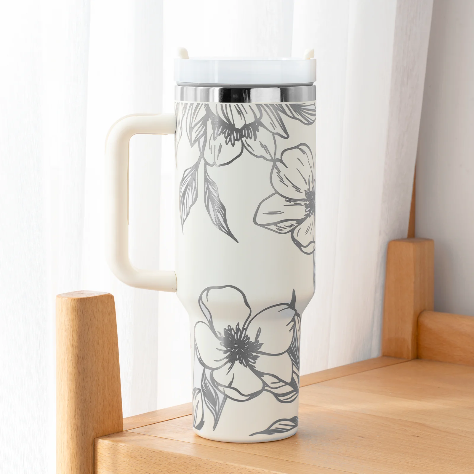 Stainless Steel Tumbler with Handle (40oz) - Image 31