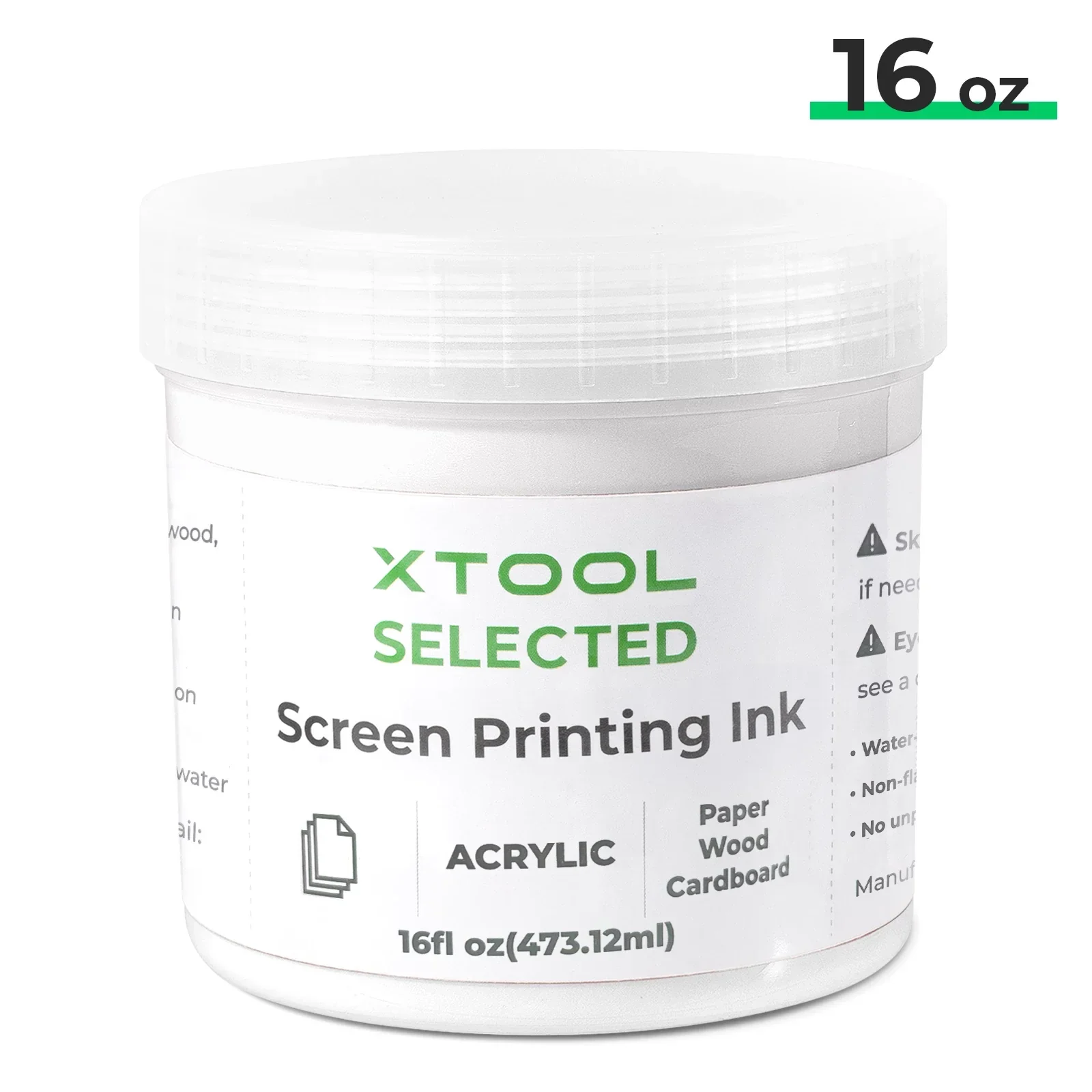 White Acrylic Screen Printing Ink (16oz)