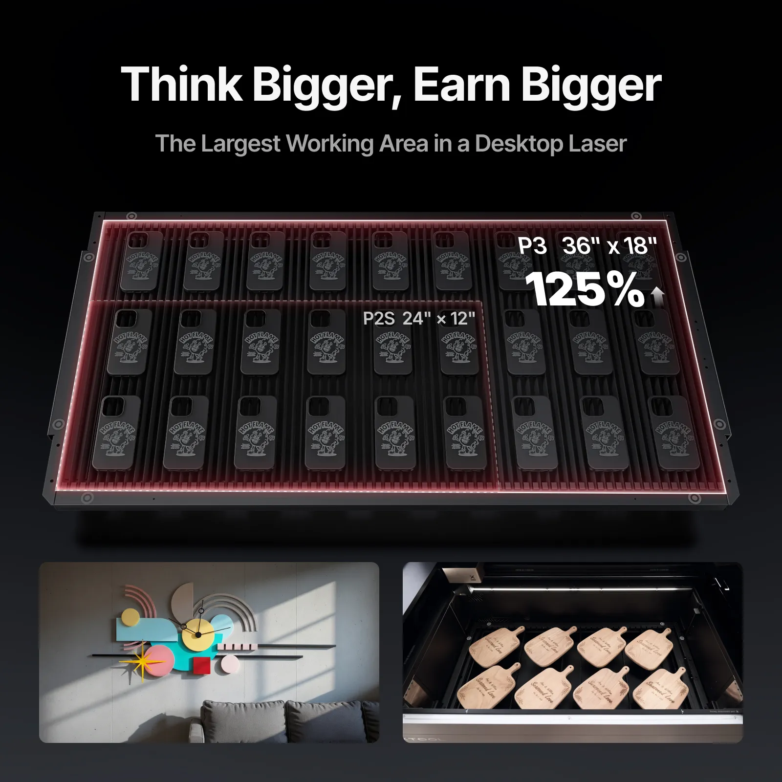 xTool P3 80W Flagship CO2 Laser Cutter with Intelligent Automation - Image 4