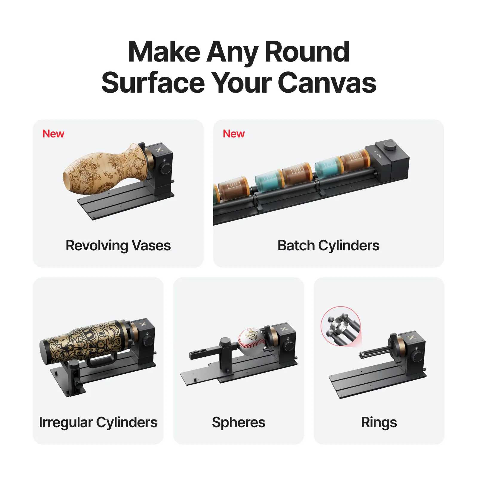 xTool RA3 & RA3 Lite: Intelligent Rotary Engraving for Rings, Tumblers & Ornaments - Image 9